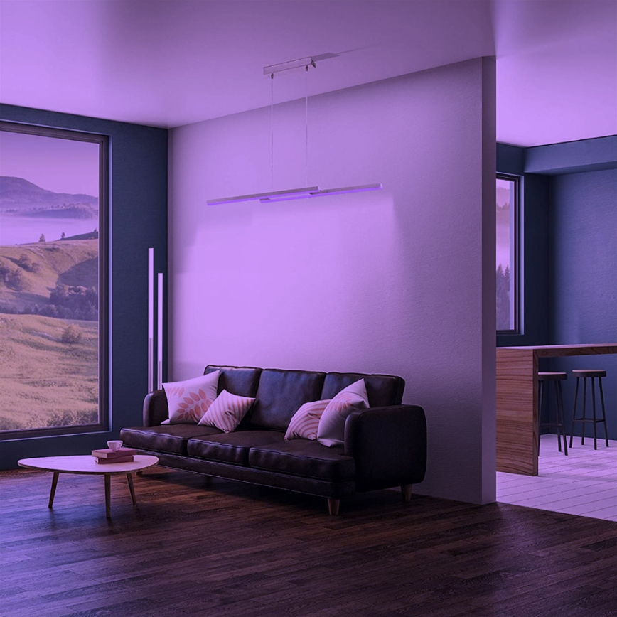 Eglo 33232 - LED RGBW dimbar takpendel FRAIOLI-C 2xLED/17W/230V matt krom