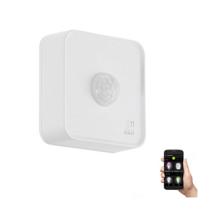 Eglo 33236 - Utomhuslampa med rörelsesensor CONNECT SENSOR 3xAA 12 m vit IP44