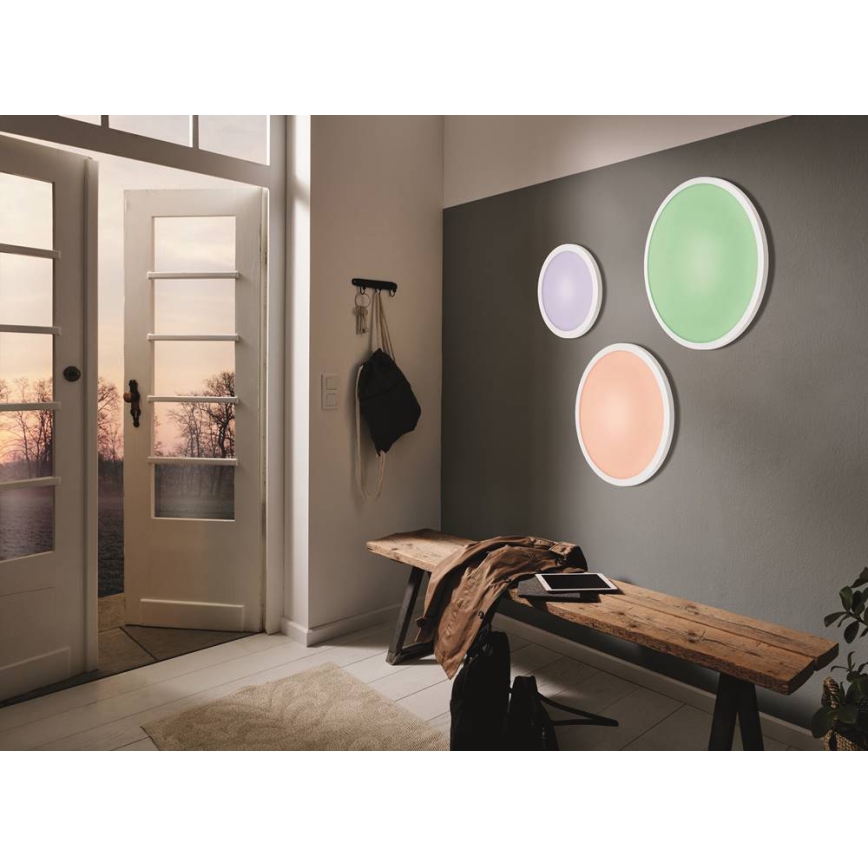 Eglo 33341 - LED RGBW dimbar taklampa SARSINA‑C LED/16 W/230 V 2700–6500 K Ø 30 cm + fjärrkontroll