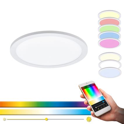 Eglo 33341 - LED RGBW dimbar taklampa SARSINA‑C LED/16 W/230 V 2700–6500 K Ø 30 cm + fjärrkontroll