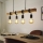 Eglo 33378 - LED ljuskrona med textilsladd TOWNSHEND 4xE27/4W/230V 2200K beige/svart