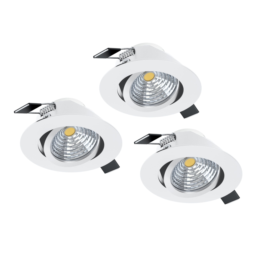 Eglo - KIT 3xLED Ljusreglerad belysning 3xLED/6W/230V vit