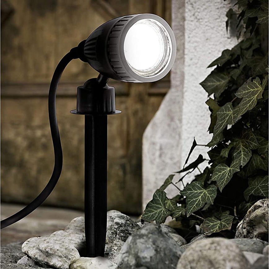 Eglo 33579 - LED RGBW Utomhuslampa NEMA-C 1xGU10/5W/230V IP44 svart