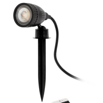 Eglo 33579 - LED RGBW Utomhuslampa NEMA-C 1xGU10/5W/230V IP44 svart