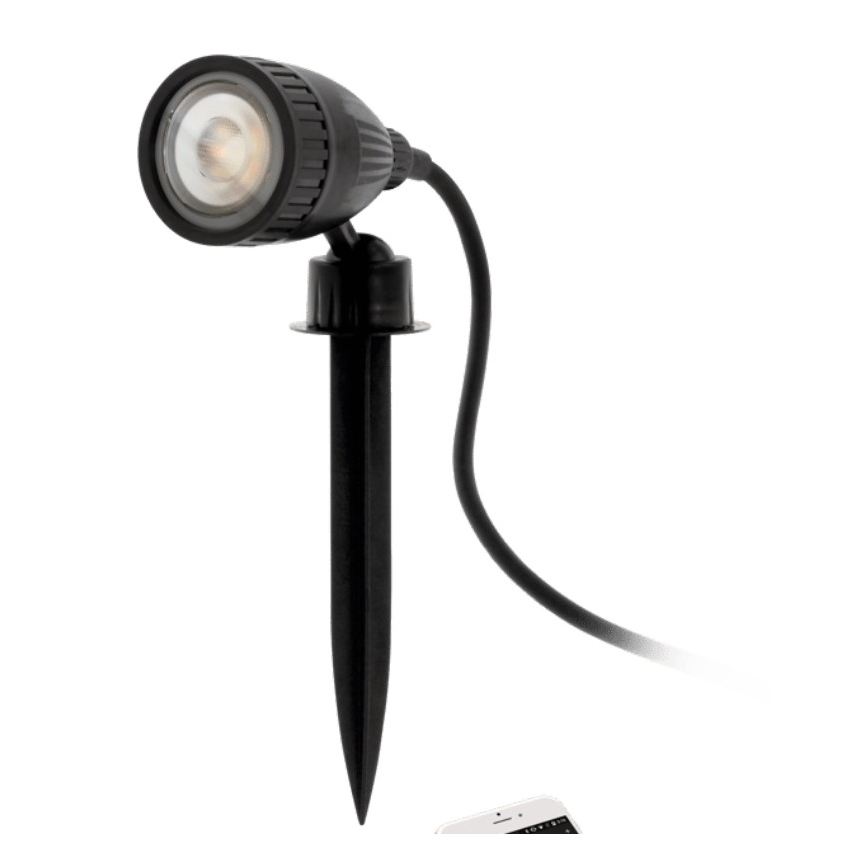 Eglo 33579 - LED RGBW Utomhuslampa NEMA-C 1xGU10/5W/230V IP44 svart