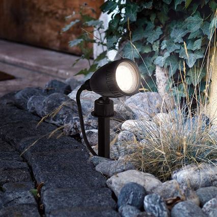 Eglo 33579 - LED RGBW Utomhuslampa NEMA-C 1xGU10/5W/230V IP44 svart