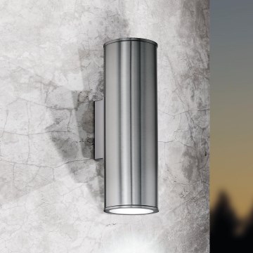 Eglo 33582 - LED RGBW Ljusreglerad utomhus wall belysning RIGA 2xGU10/5W/230V IP44