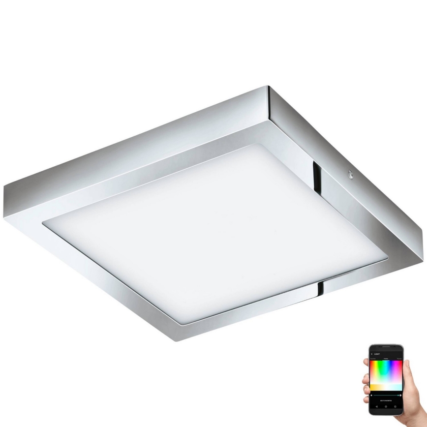 Eglo 33668-LED RGBW Dimbar badrumsbelysning FUEVA-C 21W/230V 30x30cm IP44
