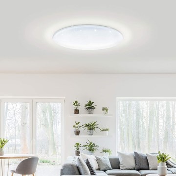 Eglo 33669 - LED RGBW Dimbar taklampa TOTARI-C LED/43W/230V 2700-6500K vit + fjärrkontroll