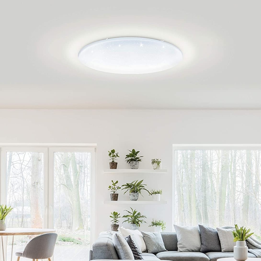 Eglo 33669 - LED RGBW Dimbar taklampa TOTARI-C LED/43W/230V 2700-6500K vit + fjärrkontroll
