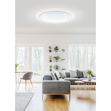 Eglo 33669 - LED RGBW Dimbar taklampa TOTARI-C LED/43W/230V 2700-6500K vit + fjärrkontroll