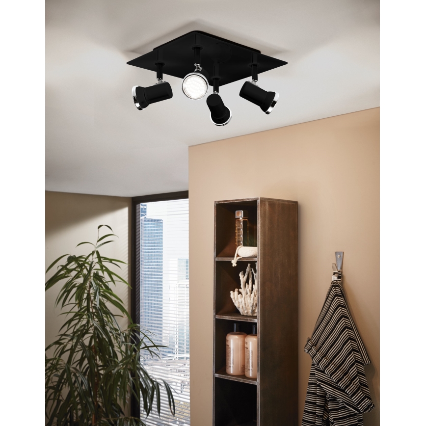 Eglo 33678 - LED Badrum spotlight TAMARA 1 4xGU10/3.3W/230V IP44