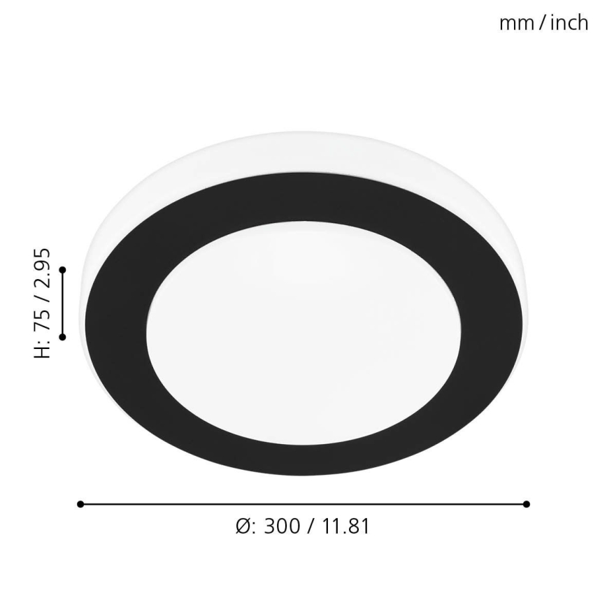 Eglo 33682 - LED Badrumsbelysning tak CARPI LED/11W/230V IP44