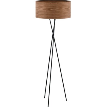 Eglo 33705 - Golvlampa CANNAFESCA 1xE27/60W/230V brun/svart