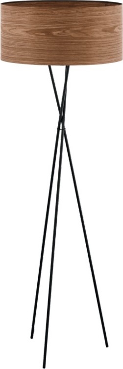 Eglo 33705 - Golvlampa CANNAFESCA 1xE27/60W/230V brun/svart