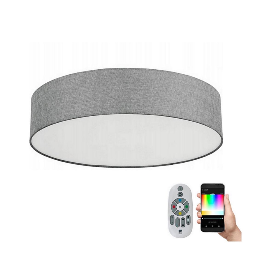 Eglo 33772 - LED RGBW Dimbar taklampa ROMAO-C LED/33W/230V grå + fjärrkontroll