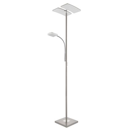 Eglo 33819 - LED Ljusreglerad beröring golvlampa SOLANO LED/30W/230V + LED/4W