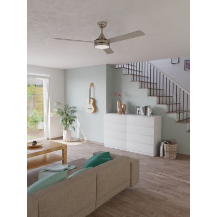 Eglo - LED Takfläkt med justerbar ljusstyrka LED/20W/230V + fjärrkontroll