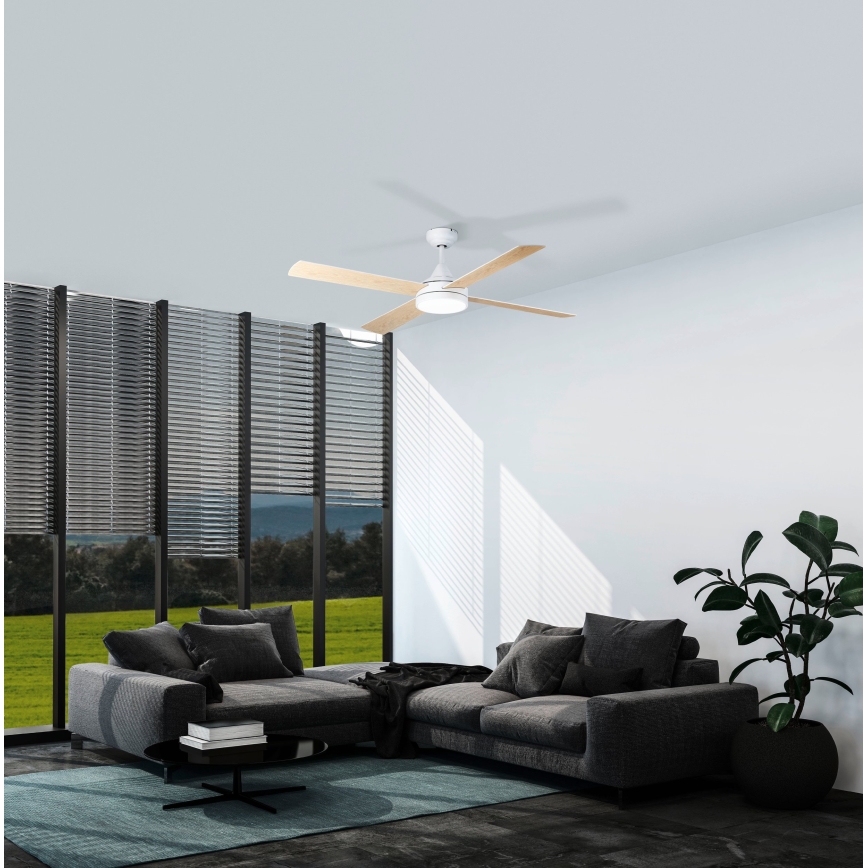 Eglo - LED takfläkt LED/20W/230V 3000/4000/5000K + fjärrkontroll vit