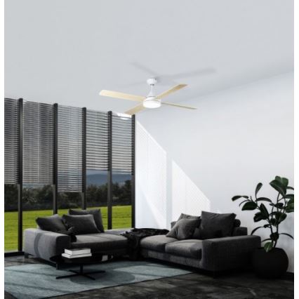 Eglo - LED takfläkt LED/20W/230V 3000/4000/5000K + fjärrkontroll vit