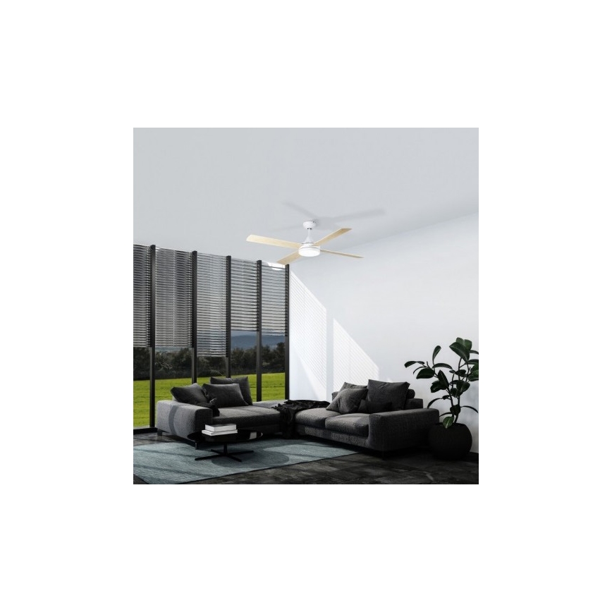 Eglo - LED takfläkt LED/20W/230V 3000/4000/5000K + fjärrkontroll vit