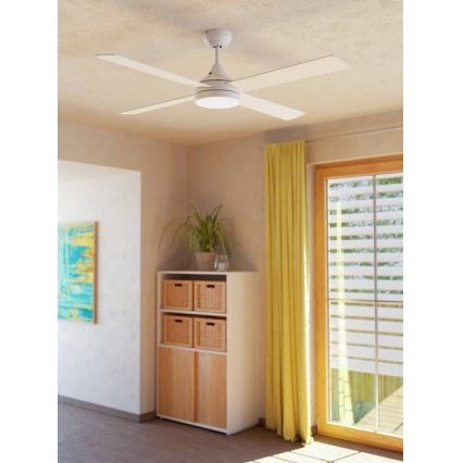 Eglo - LED takfläkt LED/20W/230V 3000/4000/5000K + fjärrkontroll vit