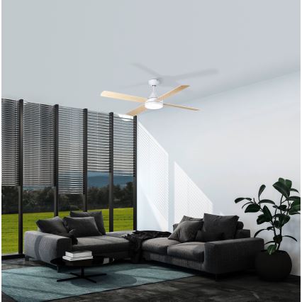 Eglo - LED Takfläkt LED/20W/230V 3000/4000/5000K + fjärrkontroll vit