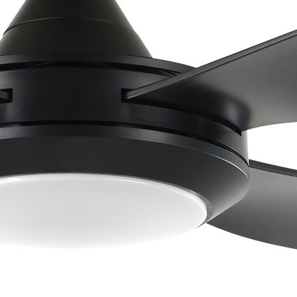 Eglo - LED takfläkt LED/20W/230V svart + fjärrkontroll