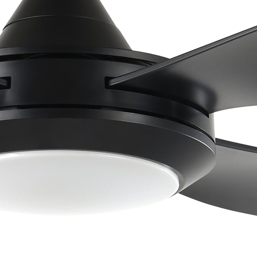 Eglo - LED takfläkt LED/20W/230V svart + fjärrkontroll