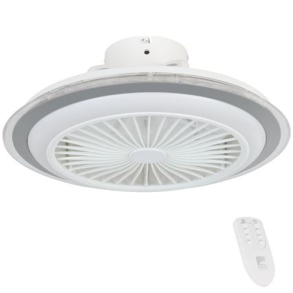 Eglo - LED Dimbar takfläkt LED/25,5W/230V vit/grå 2700-6500K + fjärrkontroll