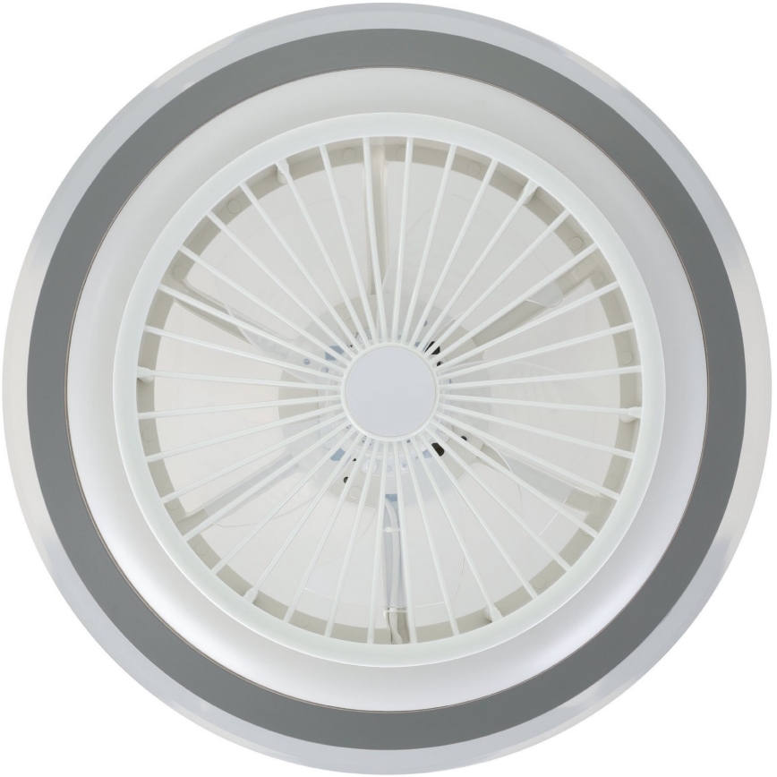 Eglo - LED Dimbar takfläkt LED/25,5W/230V vit/grå 2700-6500K + fjärrkontroll