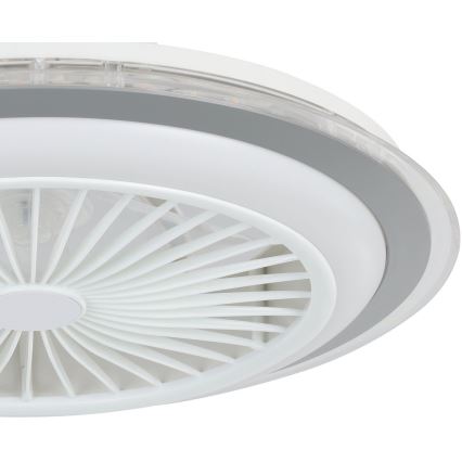 Eglo - LED Dimbar takfläkt LED/25,5W/230V vit/grå 2700-6500K + fjärrkontroll