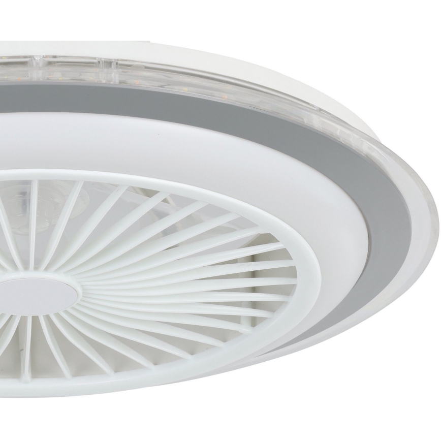 Eglo - LED Dimbar takfläkt LED/25,5W/230V vit/grå 2700-6500K + fjärrkontroll