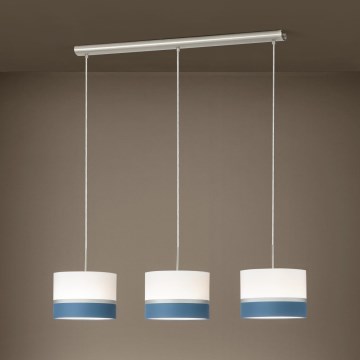 Eglo 38555 - Ljuskrona med textilsladd SPALTINI 3xE27/60W/230V