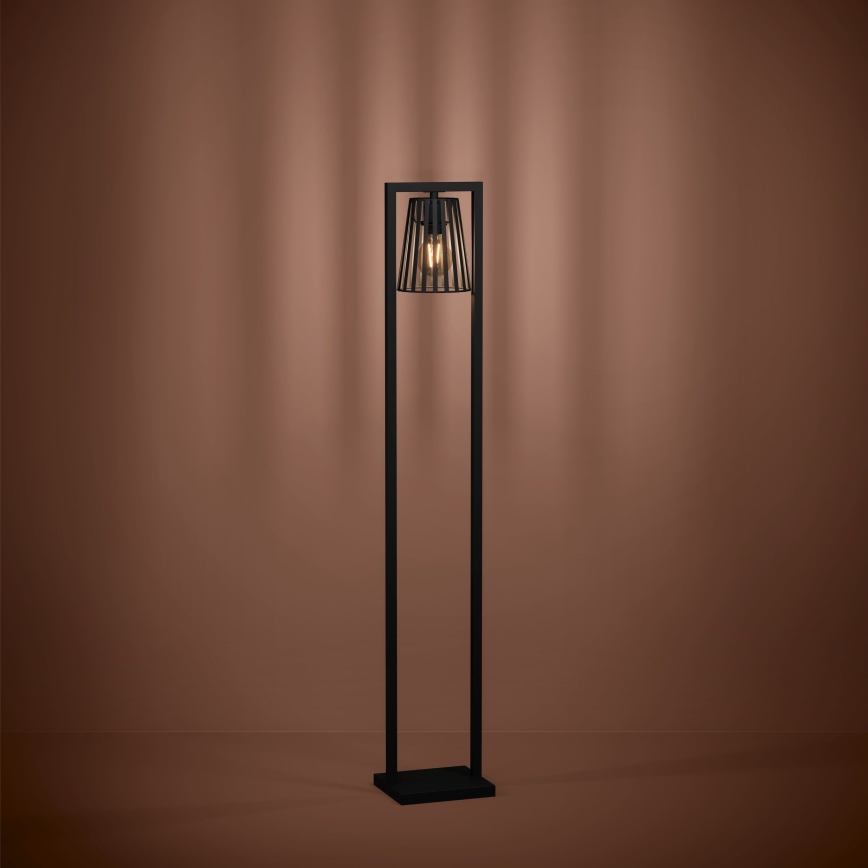 Eglo - Golvlampa 1xE27/40W/230V svart