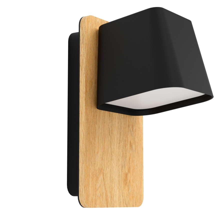 Eglo - Vägglampa 1xE27/40W/230V svart/brun
