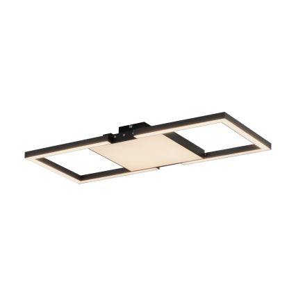 Eglo - LED Dimbar taklampa LED/26,2W/230V 2700-6500K svart + fjärrkontroll