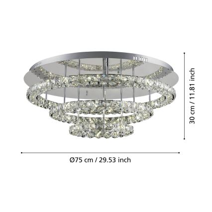 Eglo - LED taklampa LED/61W/230V