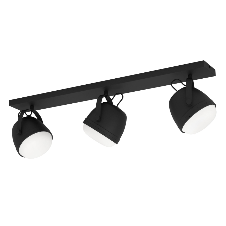 Eglo - Spotlight 3xE27/28W/230V svart