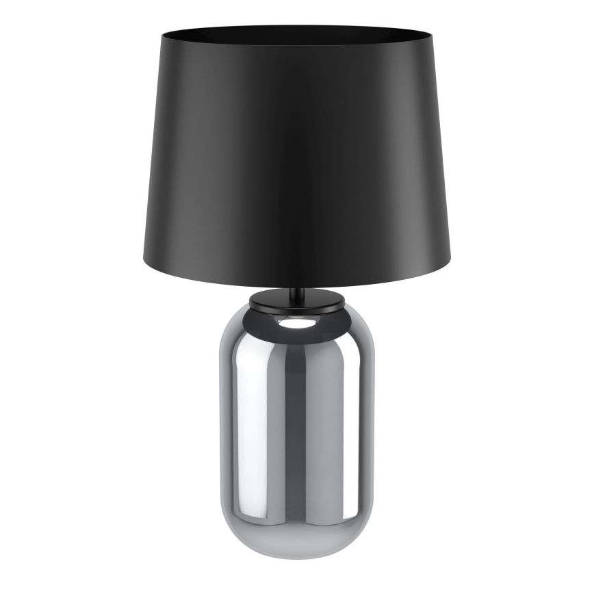 Eglo - Bordslampa 1xE27/40W/230V svart/rökig