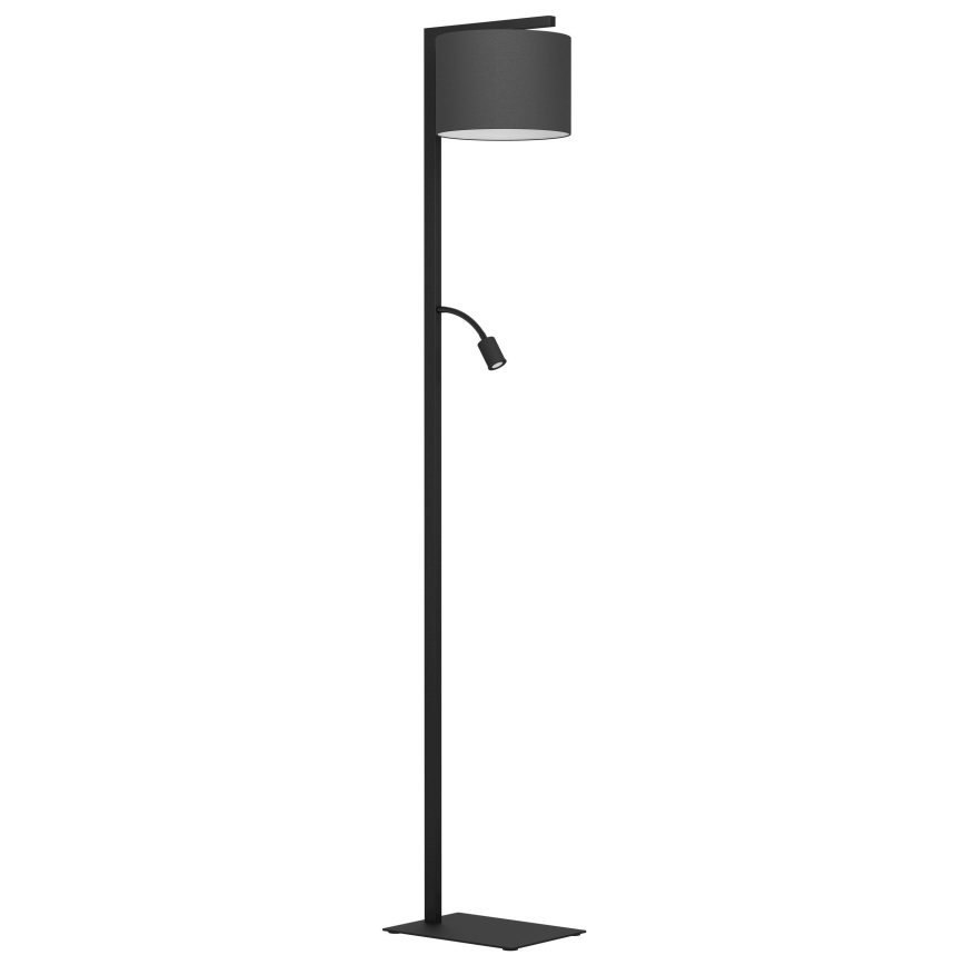 Eglo - LED golvlampa 1xE27/40W/230V + LED/3,8W 3000K svart