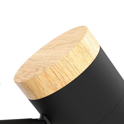 Eglo - LED golvlampa 3xGU10/4,5W/230V 3000K svart/brun