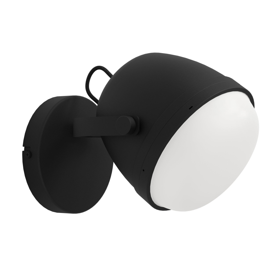 Eglo - Vägglampa 1xE27/28W/230V svart