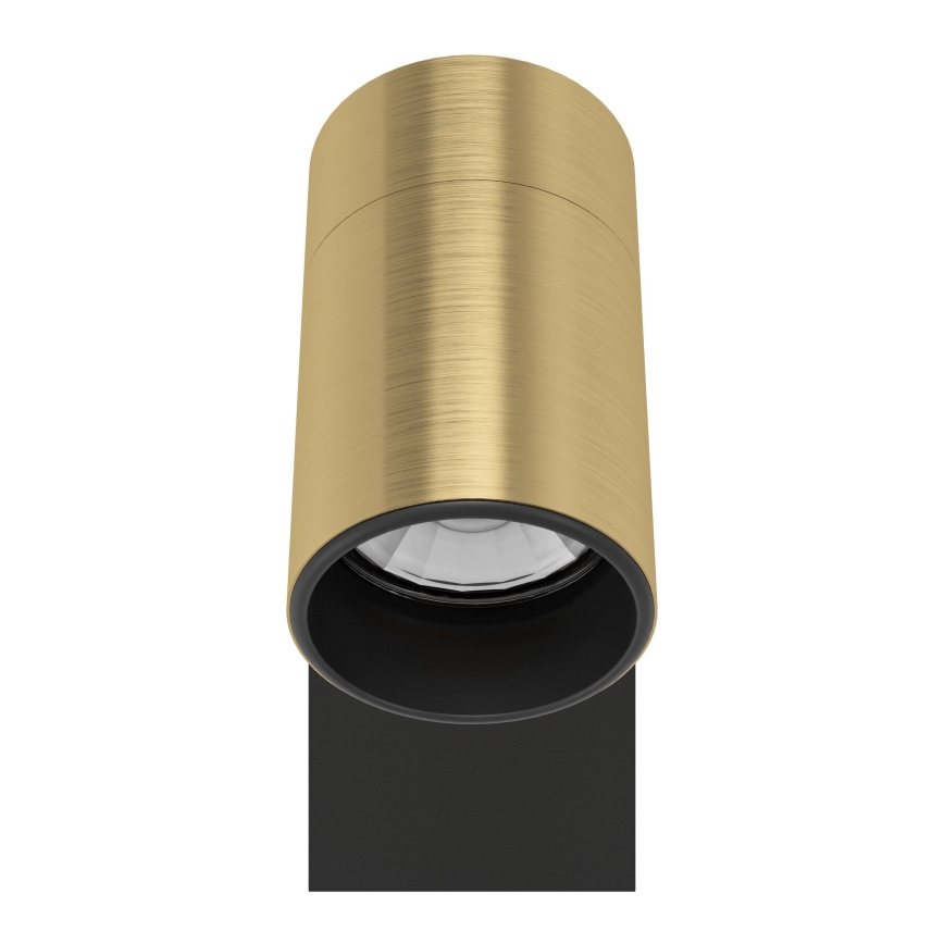 Eglo - LED väggspotlight 1xGU10/4,5W/230V 3000K svart/guld