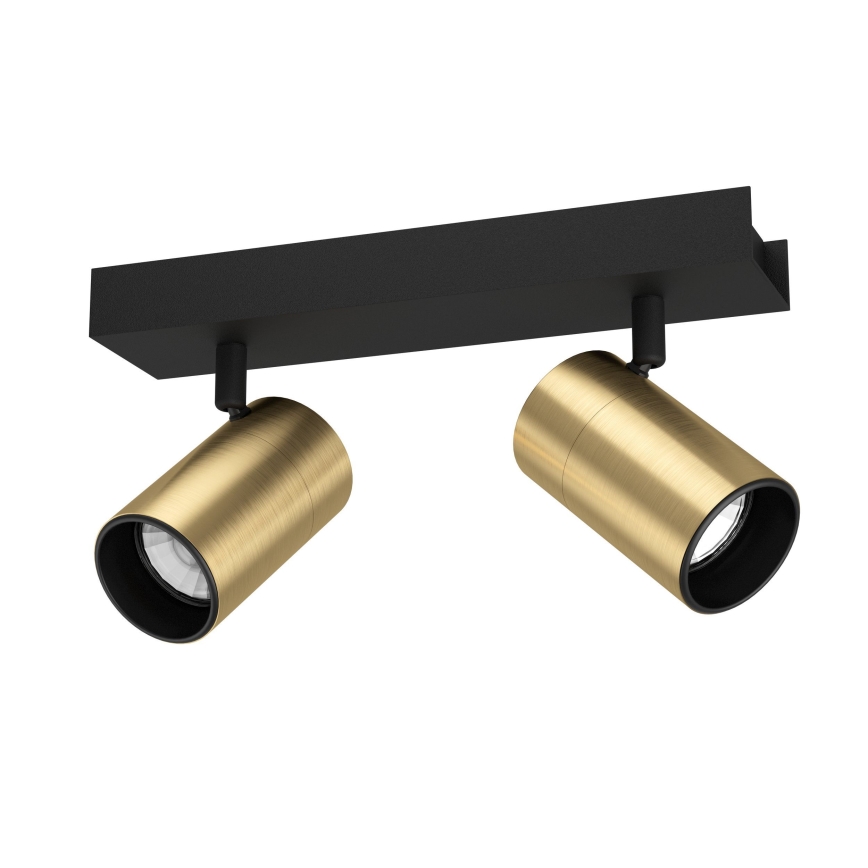 Eglo - LED spotlight 2xGU10/4,5W/230V 3000K svart/guld