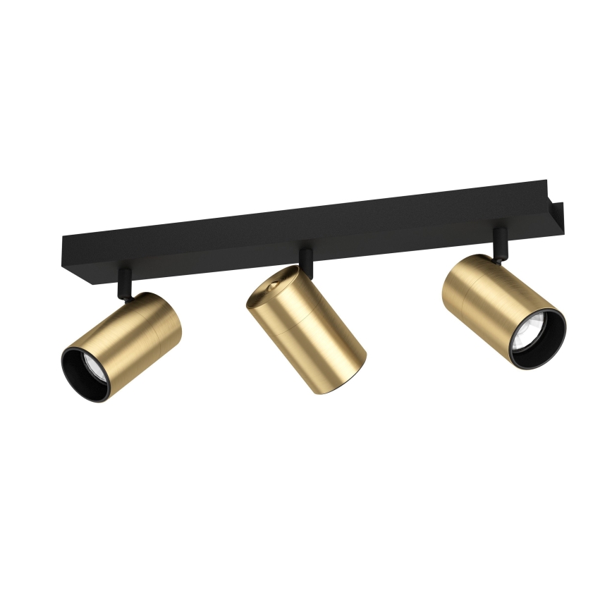 Eglo - LED spotlight 3xGU10/4,5W/230V 3000K svart/guld