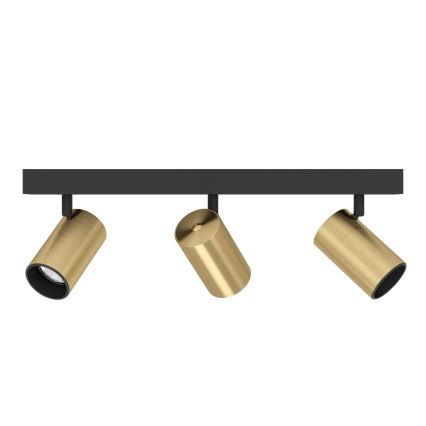 Eglo - LED spotlight 3xGU10/4,5W/230V 3000K svart/guld