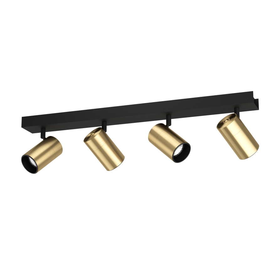 Eglo - LED spotlight 4xGU10/4,5W/230V 3000K svart/guld