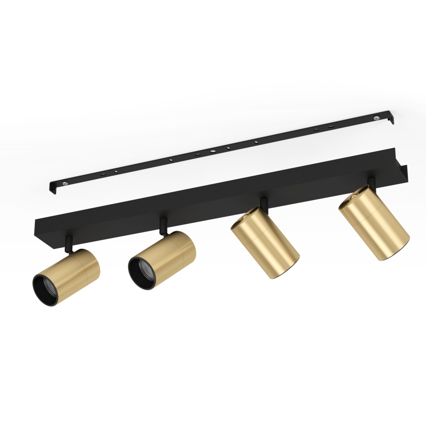 Eglo - LED spotlight 4xGU10/4,5W/230V 3000K svart/guld