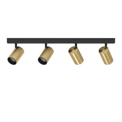 Eglo - LED spotlight 4xGU10/4,5W/230V 3000K svart/guld